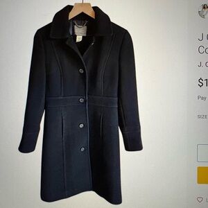 J. Crew Women's Classic Black Trench Coat